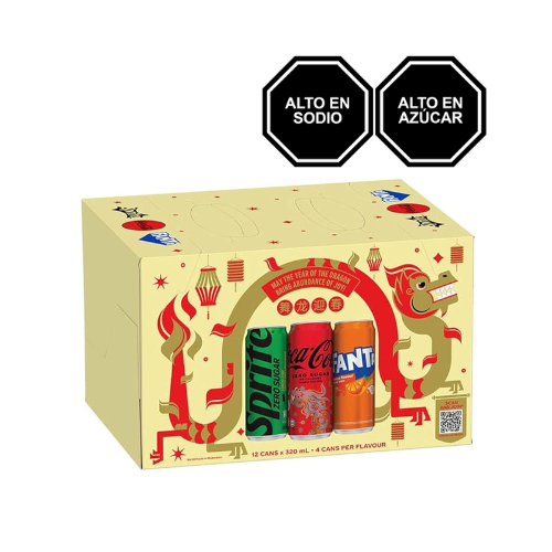 12 LATAS GASEOSA VARIADAS X 45.90