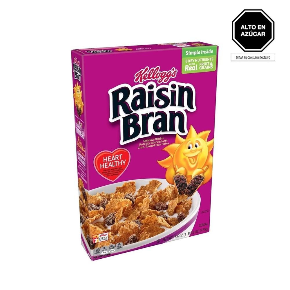 RAISIN BRAN BREAKFAST CEREAL 16.6OZ KELLOGGS 470G